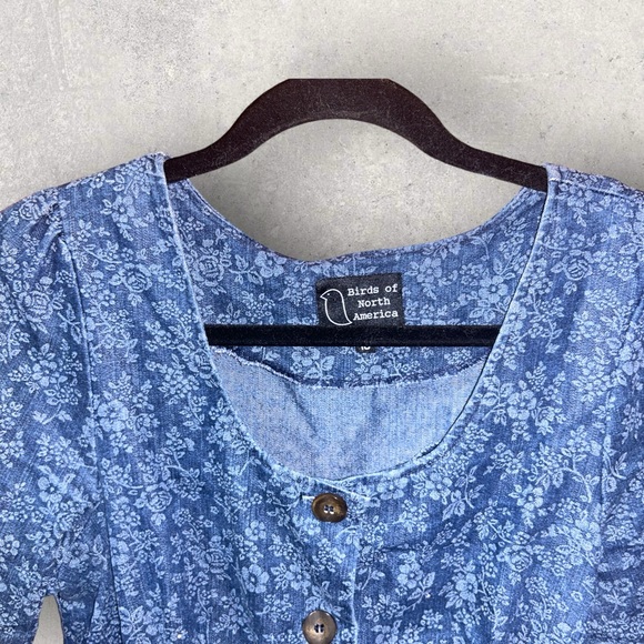 Birds of North America Midi Dress WITH POCKETS - Picture 3 of 4